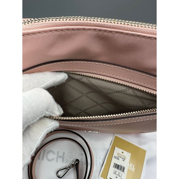 Michael Kors Jet Set Charm Pink Large North South Crossbody 32H1ST9C3C NEW - Picture 9 of 16